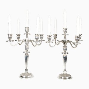 Bougeoirs Vintage en Argent, Set de 2