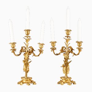 19th Century Candleholders, Set of 2