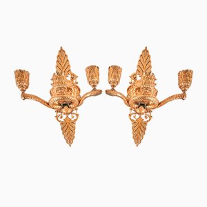 19th Century Empire Candlehodlers, Set of 2