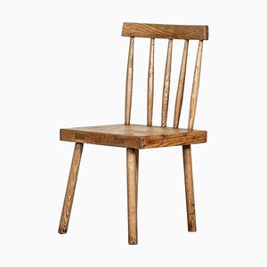 19th Century Irish Ash & Elm Vernacular Hedge Chair, 1850s