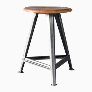 Industrial Factory Stool by Rowac, 1930s