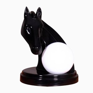 Horse with Sphere Table Lamp