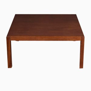 Vintage Square Walnut-Stained Coffee Table