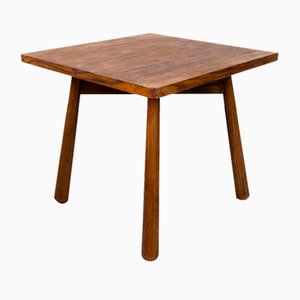 Vintage Oak Side Table by Jan Vaněk for Jizba, 1947