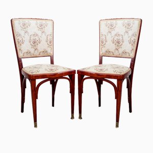 Nr. 717 Stühle aus Bugholz von Gustav Siegel für J&j Kohn, 1890er, 2er Set
