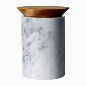 Large White Marble Container by Bettisatti