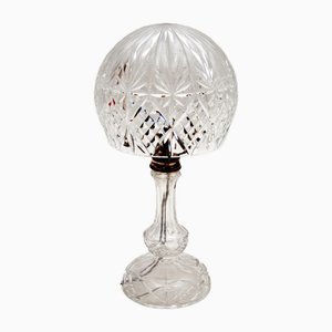 Lampe de Bureau Antique en Verre de Cristal, 1920s