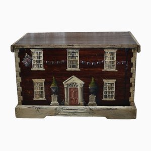 Victorian Hand Painted Storage Box, 1880