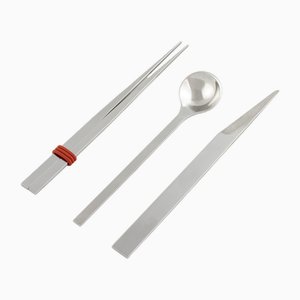 Stainless Steel Cutlery by Bettisatti, Set of 2