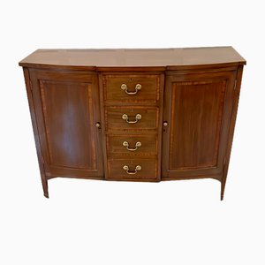 Victorian Mahogany Inlaid Sideboard by Edwards and Roberts, London, 1880s