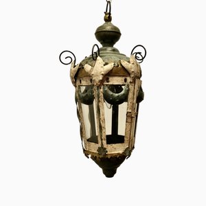 Lanterna decorativa in ceramica, Italia, fine XIX secolo