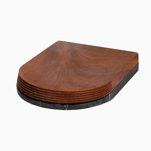 Tagliere nero e legno di Bettisatti