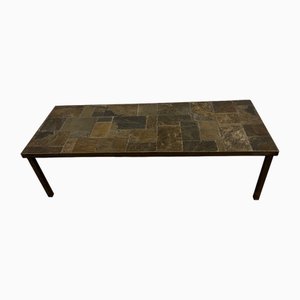 Structural Coffee Table with Slate Tile Top, 1960s