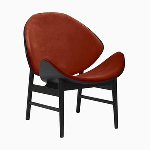 Ritz Orange Chair in Black Lacquered Oak by Warm Nordic