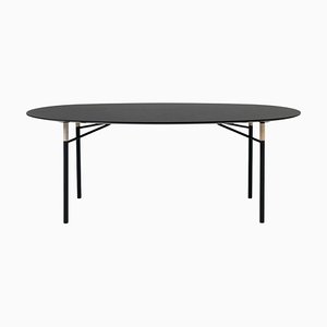 Affinity Ellipse Dining Table in Black by Warm Nordic