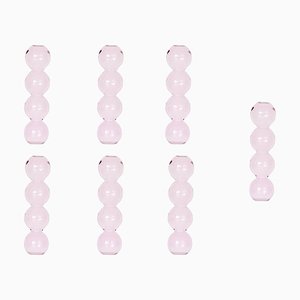 Rosa Bubble Vasen von Valeria Vasi, 7 . Set