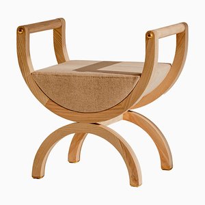 Square Drop Light Curule Chair by Nów