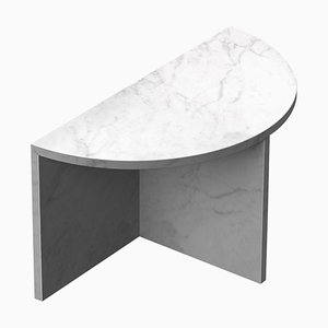 Carrara Marble Fifty Circle Coffee Table by Sebastian Scherer