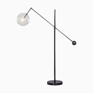 Milan 1 Arm Schwarz Gunmetal Stehlampe von Schwung