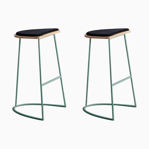 Set of Boomerang Stools Without Backrest by Pepe Albargues