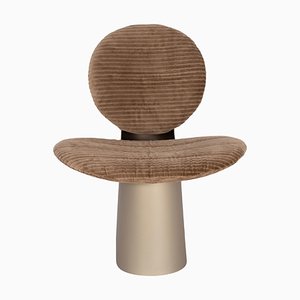 Fauteuil Pilota Cord Brown Beige Pearl par Pulpo