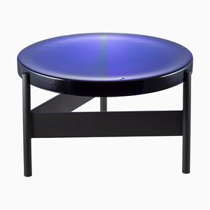 Tavolino da caffè Alwa Two grande blu e nero di Pulpo