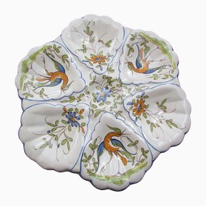Oyster Plate from Moustiers Model, 1970s