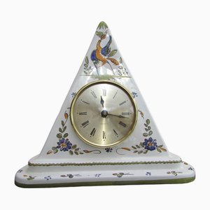 Pyramid clock in Martres Earthenware, 1970s