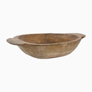 Large Swedish Wooden Bowl, 1790s