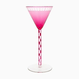 Bicchiere da vino rosa di Otto Prutscher, 1908