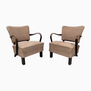 Armchairs attributed to Jindřich Halabala for Up Závody, Former Czechoslovakia, 1940s, Set of 2