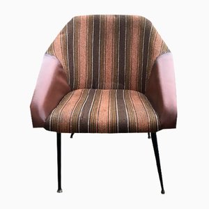 Schwarzer Mid-Century Metallsessel von Veb Seating Furniture Waldheim, 1960er