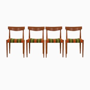 Model 343 Dining Chairs attributed to Knud Faerch for Bovenkamp, 1960s, Set of 4