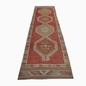 Tappeto Runner beige rosa, Turchia, anni '60