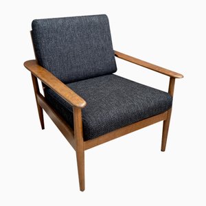 Relax Sessel aus schwarzem Stoff, 1960er