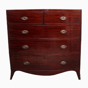 Antique Mahogany Bowfront Chest, 1800