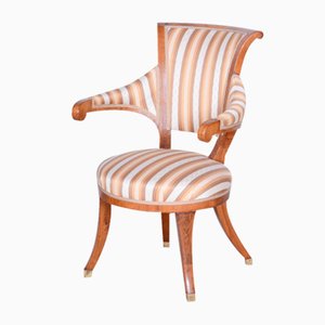 Biedermeier Walnut Armchair by Josef Danhauser, 1820s