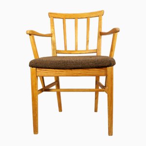 Vintage Armchair in Pine by Carl Malmsten, 1950s