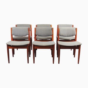 Model 197 Dining Chairs by Finn Juhl for France & Søn / France & Daverkosen, 1960s, Set of 6