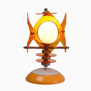 Space Age Tischlampe aus Opalglas & Acrylglas, 1970er