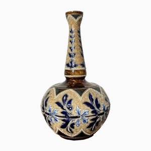 Doulton Lambeth Vase von Emily Stormer, 1880er