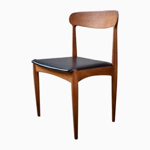 Silla de comedor escandinava de teca de Johannes Andersen para Uldum Møbelfabrik