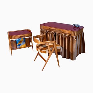 Italienisches Mid-Century Schlafzimmer Set, Vittorio Dassi zugeschrieben, 1955, 3er Set