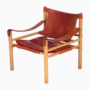 Mid-Century Sirocco Safari Armchair by Arne Norell for Aneby Mobler
