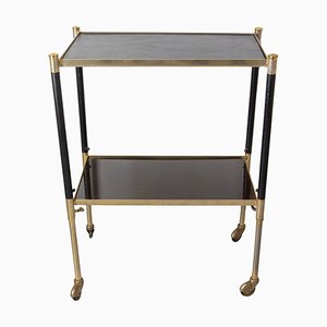 French Wood & Brass Trolley, 1960s