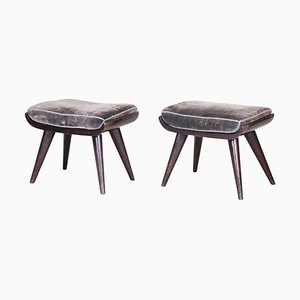 Set of Art Deco Beech Stools, 1920s