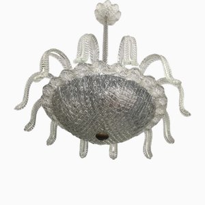 Lampada da soffitto Medusa attribuita a Barovier & Toso, anni '50