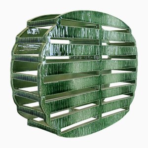 Mid-Century Ceramic Green Artwork