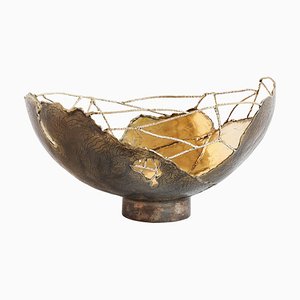 Brass Hand Sculpted Bowl by Samuel Costantini