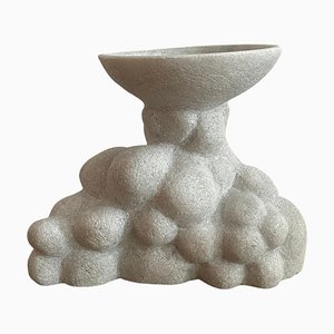 Vase en Marbre Sculpté à la Main par Tom Von Kaenel